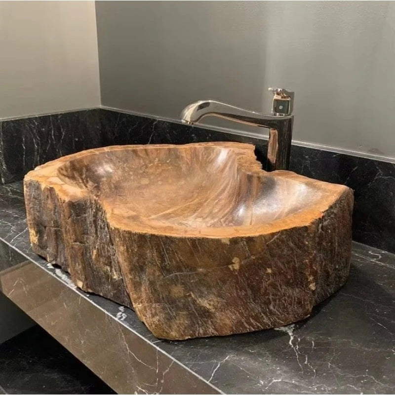 Solid wood washbasin handmade washbasin eco-friendly sink handmade wooden basin