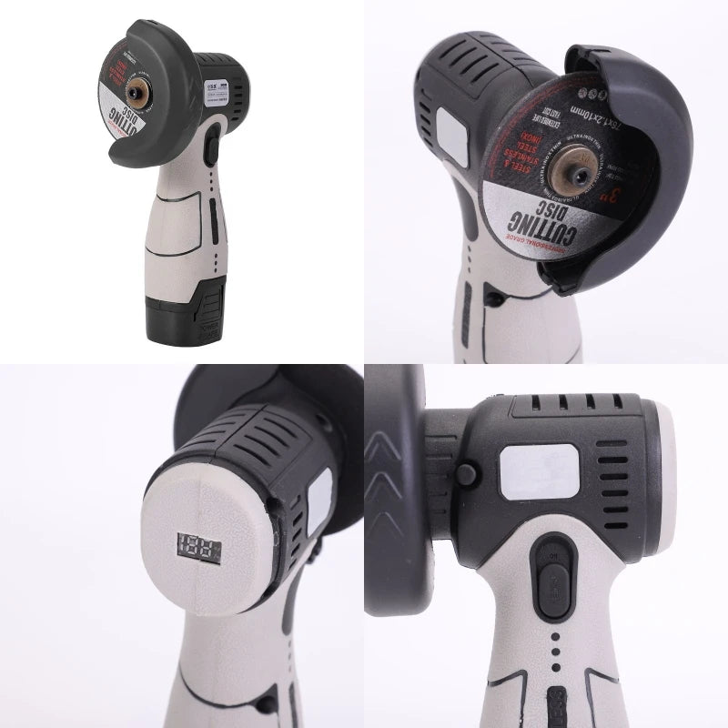 16.8V Brushless Angle Grinder 20000RPM Electric Polishing Grinding Machine Mini Cordless Cutting Lithium Battery Power Tool