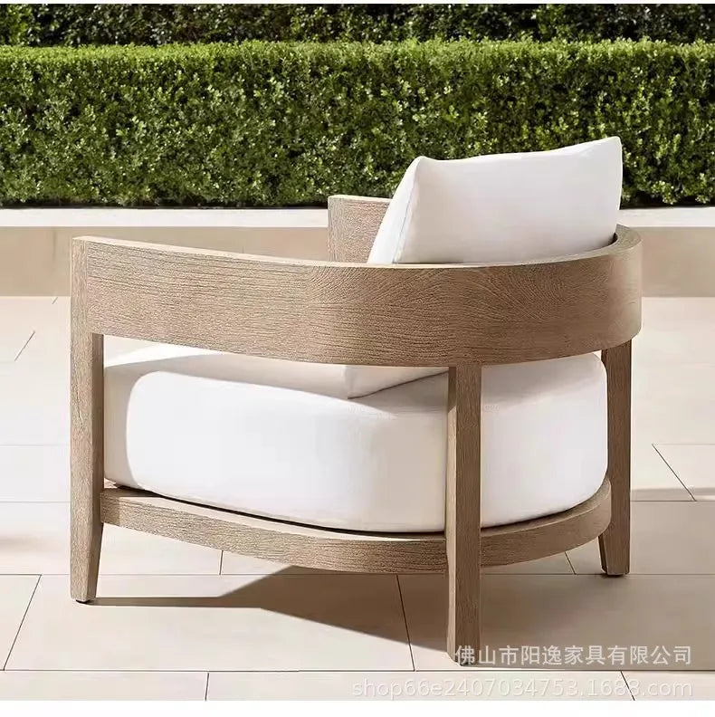 Outdoor Sofa Set, Suitable For Courtyards, Villas, Gardens, Hotels, And Outdoor Terraces; Waterproof And Sun-Resistant, Made Of