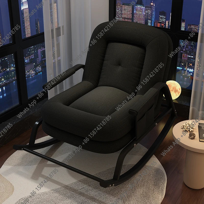 ASwinging Chair, Lounge Chair, Adults Can Sleep, Creamy Style Dog House Rocking Chair, Single Lazy Person, Home Small Sofa