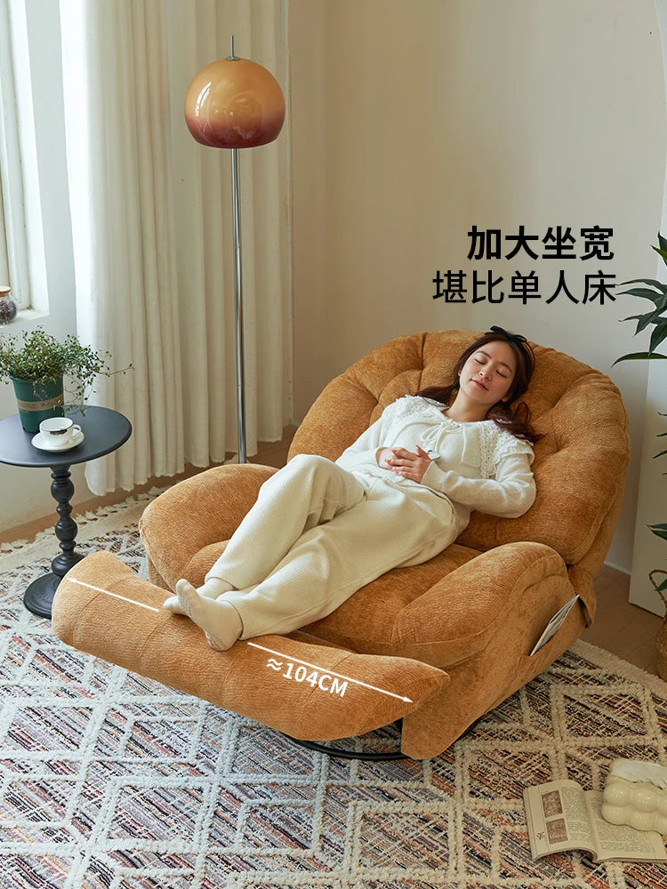 Electric single sofa, modern living room and bedroom chair, sleeping rocking chair sofa, multi-functional leisure lounge chair