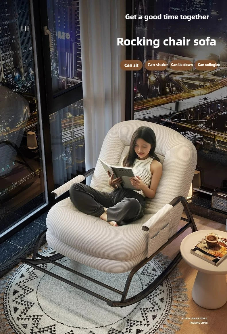 Lazy Sofa,Dog House,Rocking Chair,Home Living Room,Balcony, Folding Chair, Can Sit or Lie Down, Nap Time, Single Folding Chair