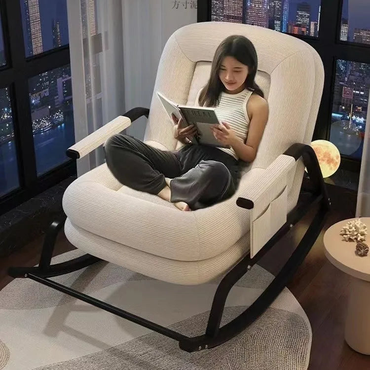 AOLIVIYA Casual Foldable Reclining Lounge Chair For Living Room Office Relaxation With Adjustable Back B369258