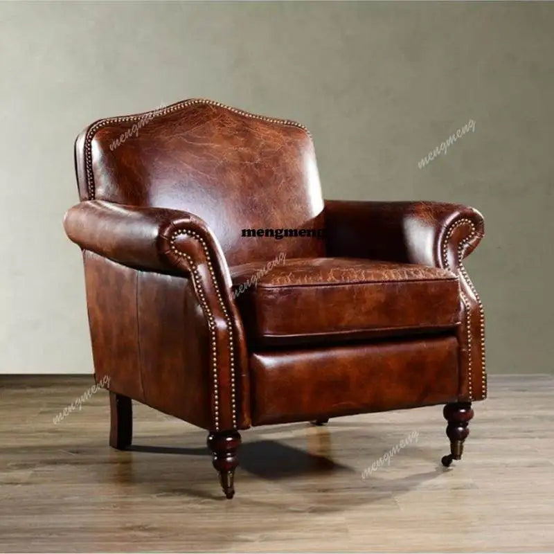 Nordic Single Living Room Chairs Lounge Brown Designer Modern Living Room Chair Comfy Ergonomic Sillones Modernos Room Furniture