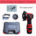 16.8V Portable Mini Cordless Angle Grinder Lithium Battery Powered Polishing Machine Diamond Cutting Power Tool for Grinding