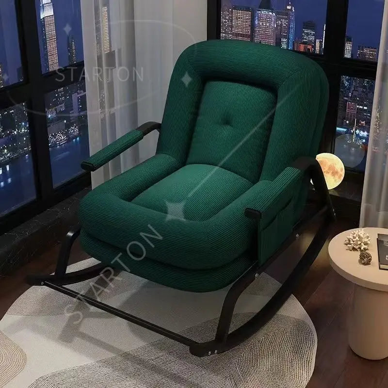 Living Room Bedroom Leisure Single Recliner Sofa Rocking Chair Balcony Leisure Chair House Hold  Chair Lazy Sofa