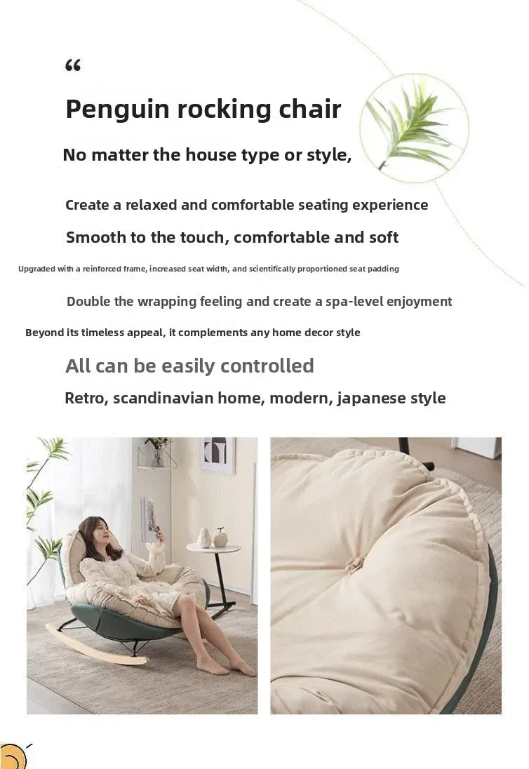 White Sofa Style Single Relax Chair Balcony Living Room Bedroom Nordic Italian Casual Lounger Sofa Home Furniture Sofa Chair