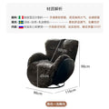 X-S  Retro electric single sofa chair lazy sofa balcony living room function rotating recliner