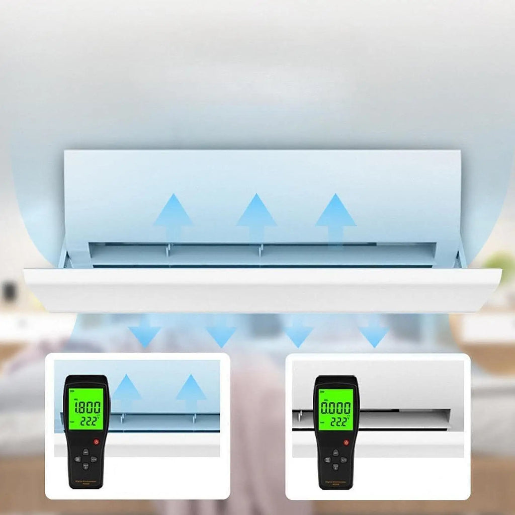 AC Wind Deflector for Units Clip on Installation Multi Angle Rotation for Conditioners Adjustable