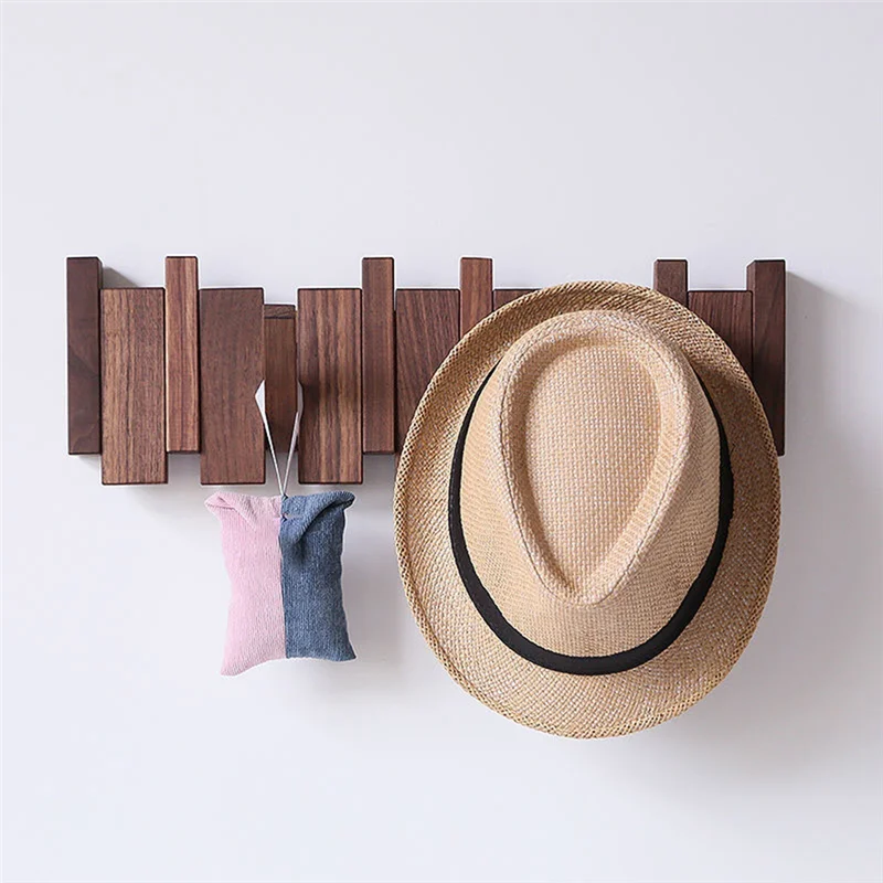 M-Modern-Wall-Mounted Coat Hanger Solid Wood Clothes Hook Door Hanger Coat Rack Home Decoration