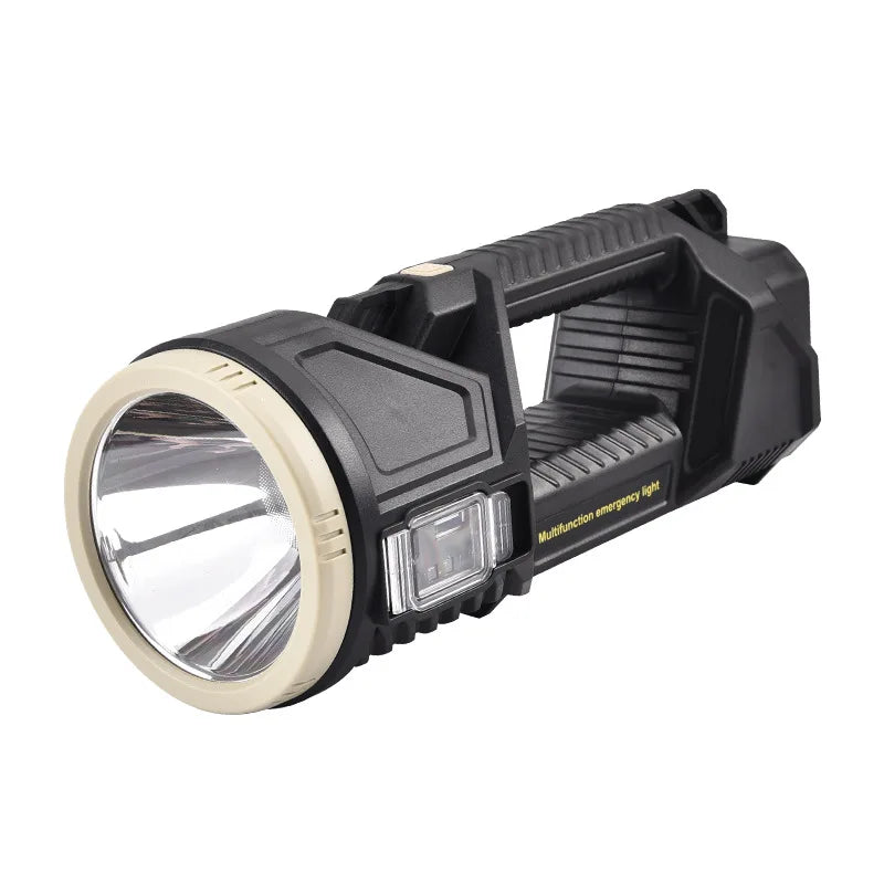 Extra Large Flashlight 22/27/38.5cm Outdoor Solar Flashlight Rechargeable Searchlight Long Range Carry Super Bright  Flashlight