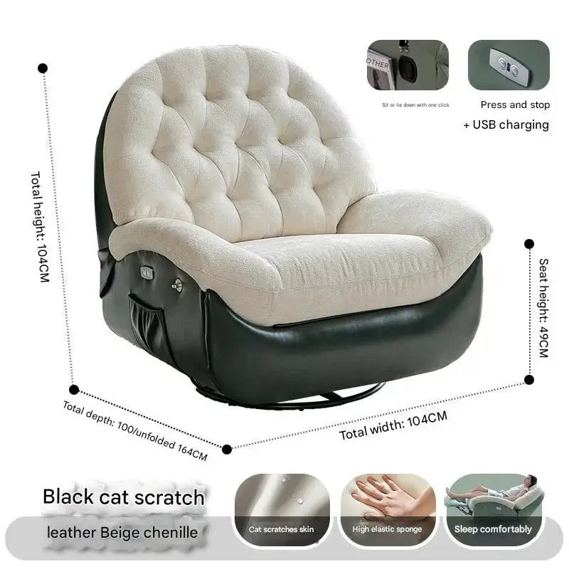 Designer Relax Massage Living Room Chairs Balcony Reading Swivel Comfortable Massage Ergonomic Fauteuil Lounge Suite Furniture