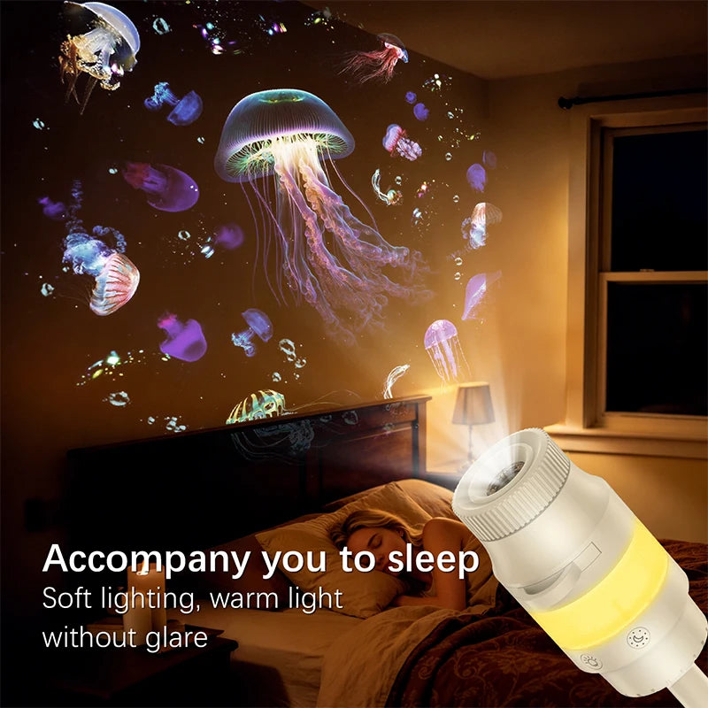 2-in-1 USB Galaxy Star Sky Projector Night Light 360° Adjustable Brightness Nebula Star Projector Lamp For Car Bedroom Xmas Gift