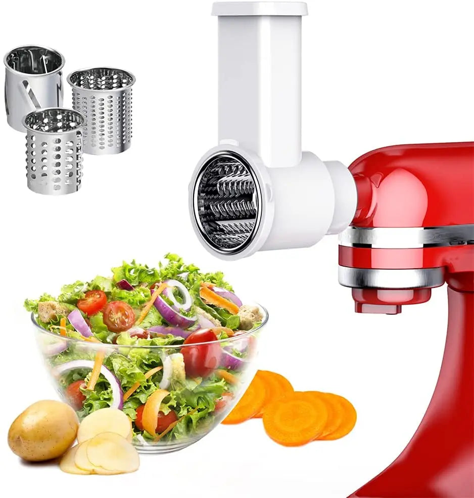 Metal Meat Grinder Attachment for KitchenAid Stand Mixer with 4 Grinding Plates 3 Sausage Tubes 2 Blades