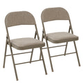 MCQ Foldable Fabric Padded Cushion Office Chair 2 Pack Ergonomic Metal Frame Soft Cushion Lumbar Support Heavy Capacity 330LB For Home Office﻿
