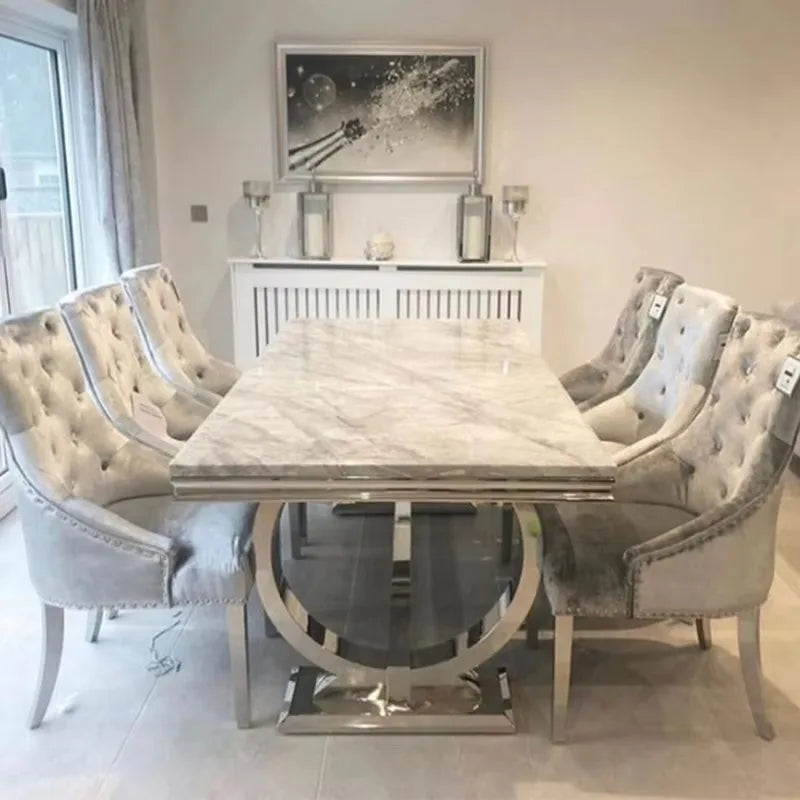 Furniture Modern Wedding Furniture Dining Tables Modern Luxury Dining Table Set 6 Seate