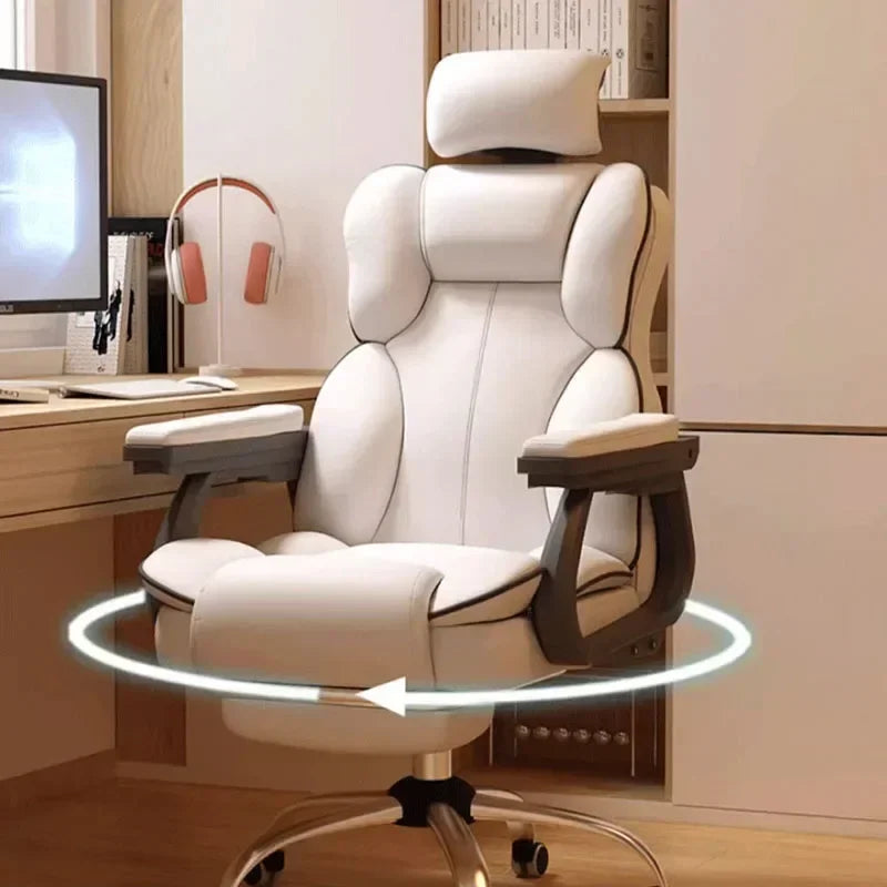 Ergonomic Cushion Office Chair Armrest Back Support Desk Gaming Computer Chair
