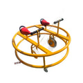 Two-person spinning car. Two-person cooperative car, bicycle, tricycle. Game pedal car