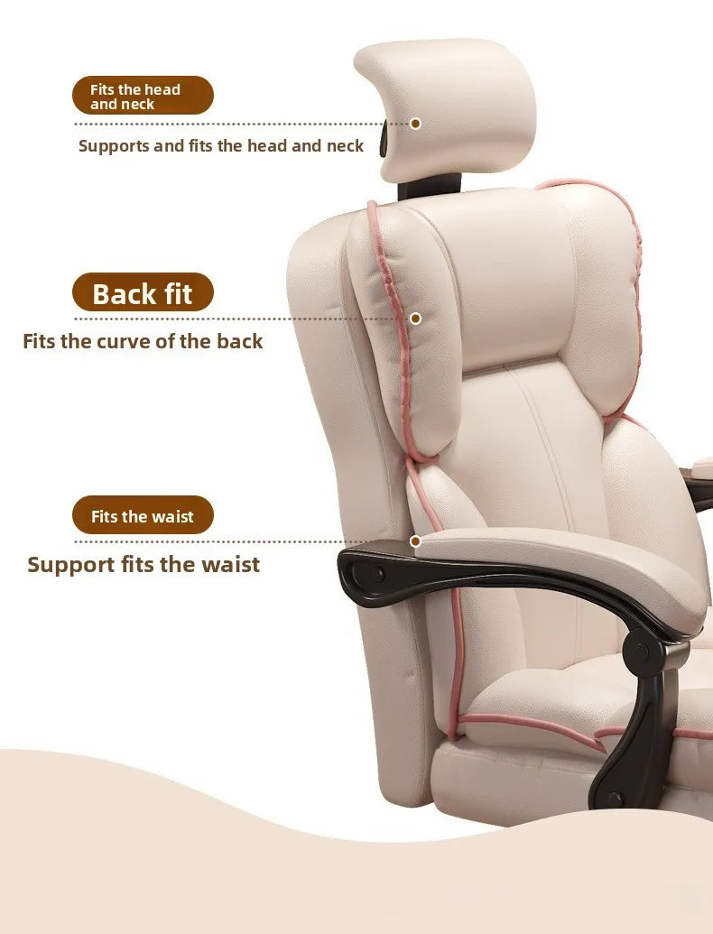 Home Comfort E-sports Chair Sedentary Study Computer Chair Office Sofa Seat Live Streaming Host Live Stream Swivel Chair