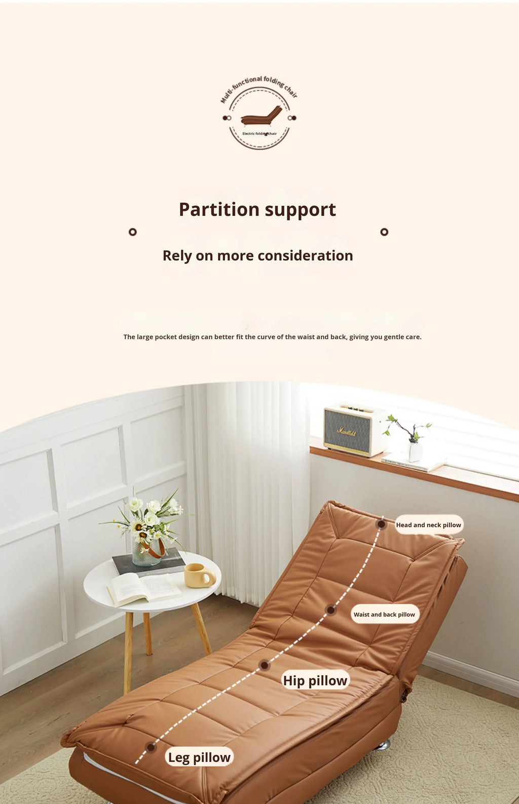 #@ Lazy Sofa Rocking Chair Household Adult Balcony Casual Living Room Single Rocker Vintage Style Recliner Lounge