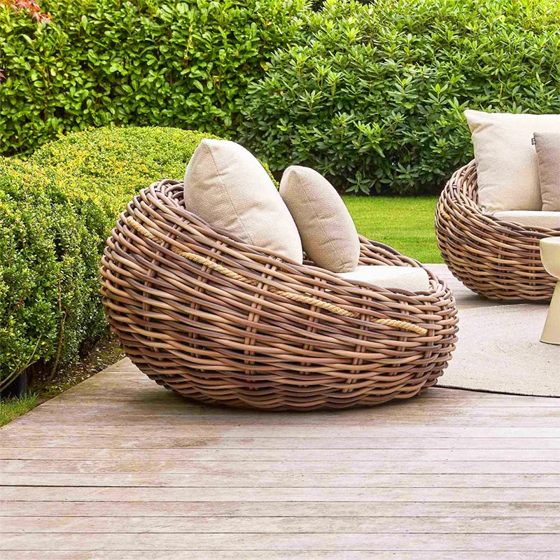 Outdoor Wicker Sofa Set for Courtyard Garden Model Home Outdoor Open-Air Waterproof Sunproof Leisure Furniture Set