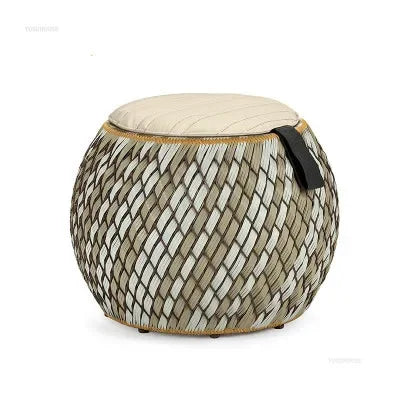 Nordic PE Rattan Woven Beach Chairs Terrace Garden Outdoor Chairs Light Luxury High-end Outdoor Furniture Patio Leisure Chair