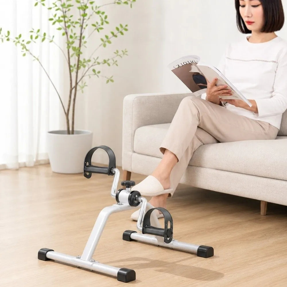 Foldable Exercise Bike Non-Slip Adjustable Leg Trainer LCD Display Portable Mini Exercise Bike Leg Rehabilitation
