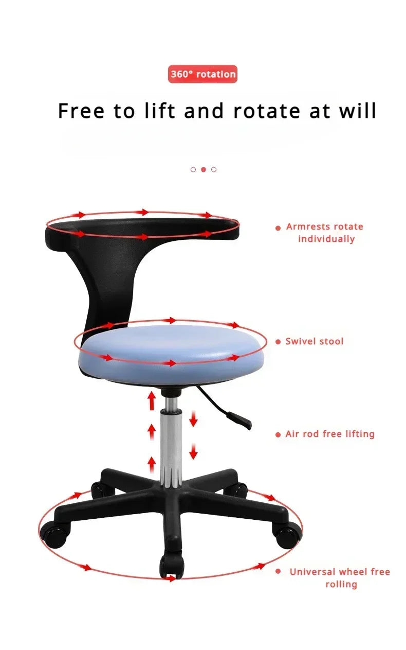 Beautician Stool Chair Makeup Furniture Dressing Table Master Wheels Hocker Bar Beauty Hairdresser Sillones Peluqueria Wheel Spa