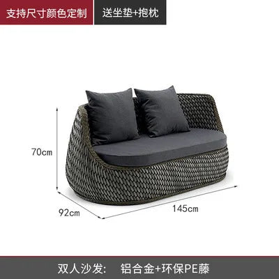 Wood Nordic Garden Furniture Sets Armchair Boho Garden Furniture Sets Fabric Balkoni Giardino Arredo Patio Furniture Outdoor Set