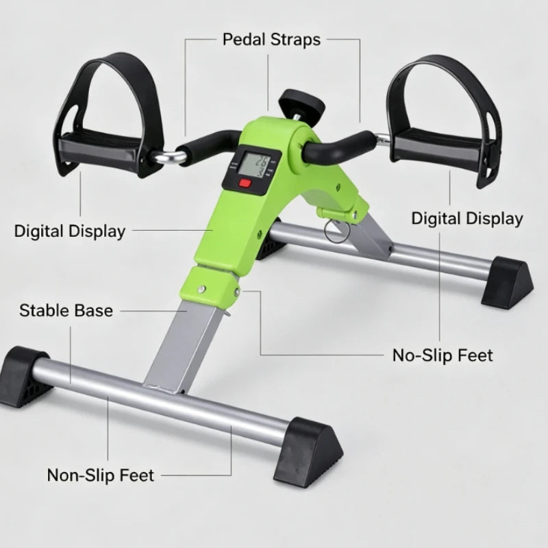 Home Mini Stepper Indoor Cardio Fat Burner Leg Trainer  Exercise Bike Fitness Gear