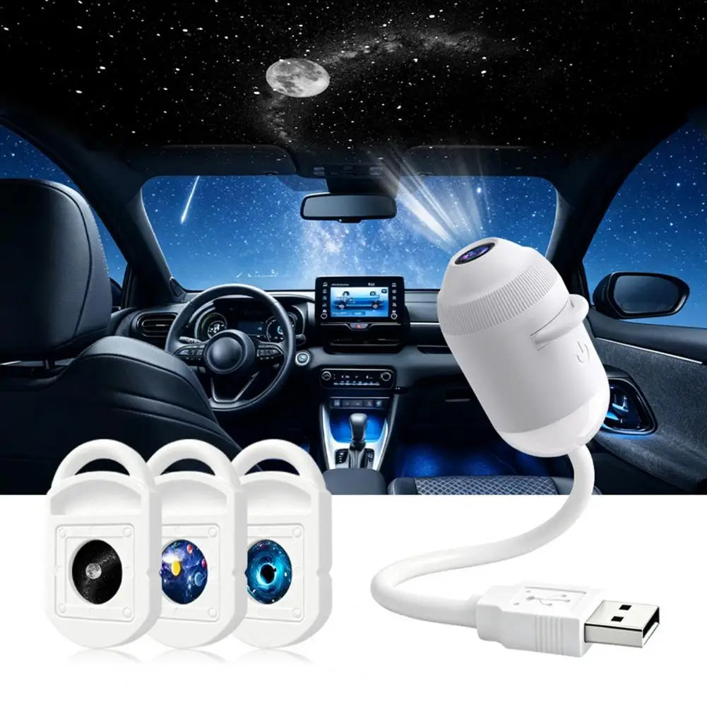 USB Starry Sky Projector Lamp with Clear Image Adjustable Brightness Touch Control 2-in-1 Night Light And Star Projector