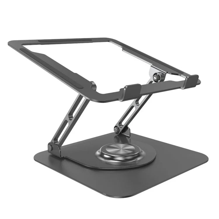 Ultra Slim 360 Swivel Aluminum Alloy Laptop Holder Foldable Portable Compact Notebook Computer Riser For Office Desk