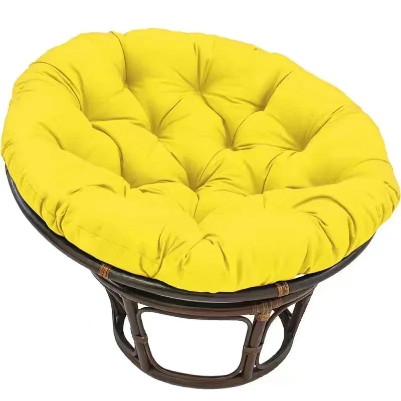 Round Papasan Chair Cushion Thick Soft Rocking Basket Seat Pad Indoor Outdoor Patio Garden Floor Pillow