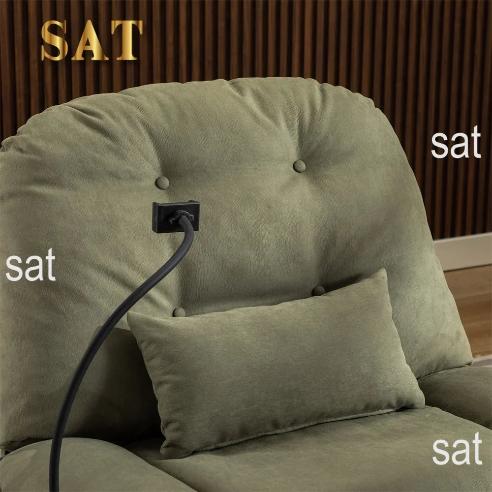l Custom Gaming Sleeping Working Reclinable Chair Swivel Single Smart Power Recliner Sofa USB Charger with Bluetooth