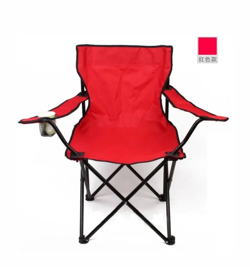 Portable Folding Camping Chair - with Cup Holder, Oxford Cloth ZM103