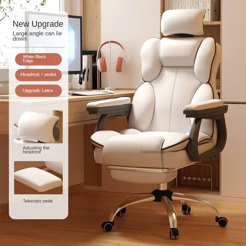 Ergonomic Office Chair Lifting Rotating Armchair Home Game Computer Chair European Backrest Comfort Seating