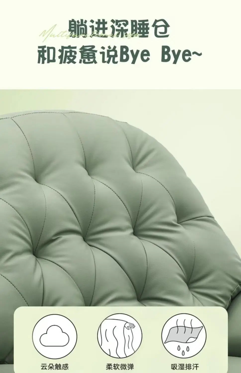 Lazy sofa sleepable and reclining living room bedroom sofa recliner multi-functional rotatable small  single sofa