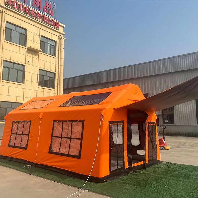 Large Luxury 5 6 7 Person Waterproof Durable Inflatable Airtight Camping Tent for Outdoor Camping