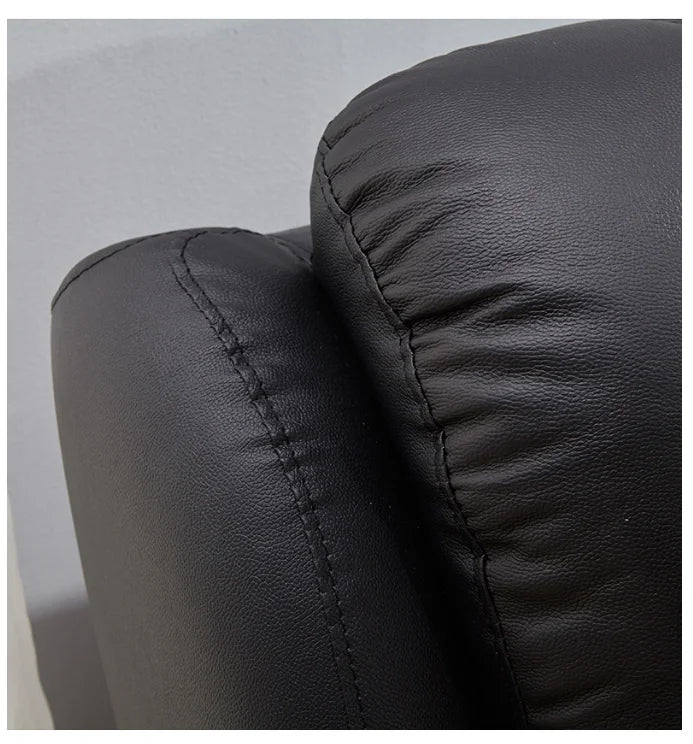 Genuine Leather Sofa Living Room Set Electric Sofa 3 2 1 Seat Genuine Electric Power Leather Recliner Sofa Set