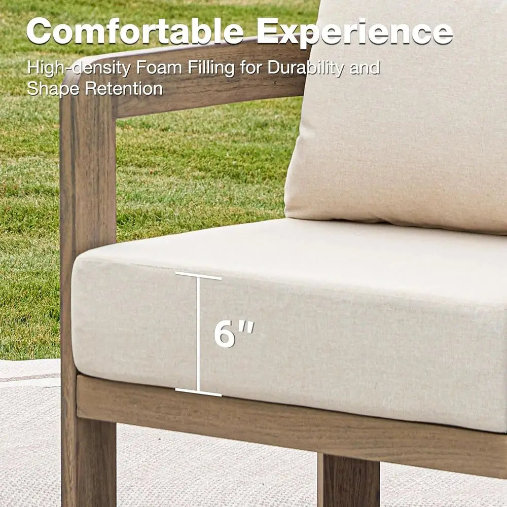 Outdoor urniture Set, 2Pcs Patio Armchairs, Metal ern Outside urniture with 6'' Thick Cushions, Outdoor Contion Set Balcony Chai