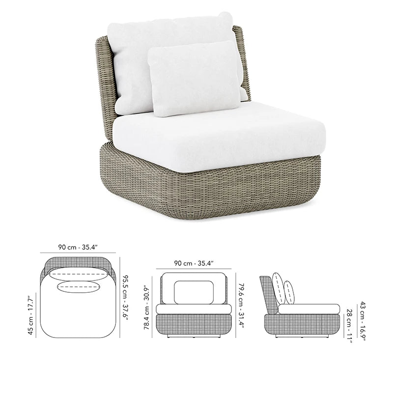 #Outdoor sofa, balcony, courtyard, outdoor sunroom, villa, waterproof and sun protection combination, rattan furniture
