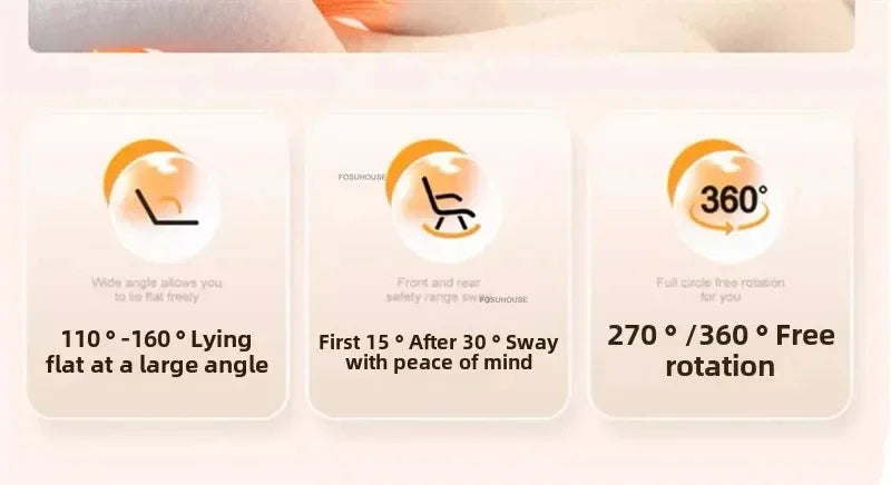 Modern Fabric Living Room Sofas Designer Living Room Furniture Leisure Lazy Sofa Bed Rocking Chair Nordic Home Rotating Recliner