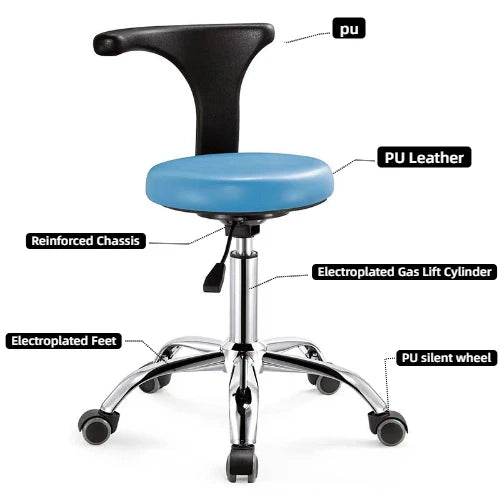 Manual Power Supply Chair Dentist Cosmetic Chair Lift Doctor and Nurse Assistant Chair