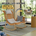yj21 yj31 Rocking Chair Recliner Adult Can Sleep Balcony casual Outdoor Courtyard Rattan Chair