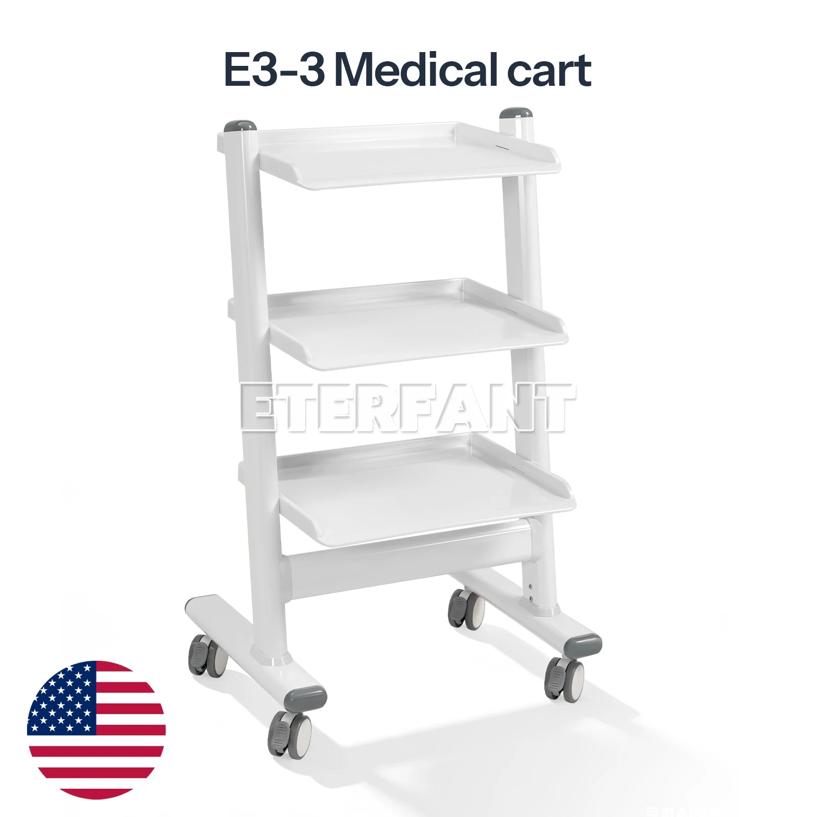 Dental Mobile Chair Black/Blue/Folding Chair with LED Light+Turbine Unit 4H PU/3Layer Trolley Cart Tool Mobile ABS with Socket