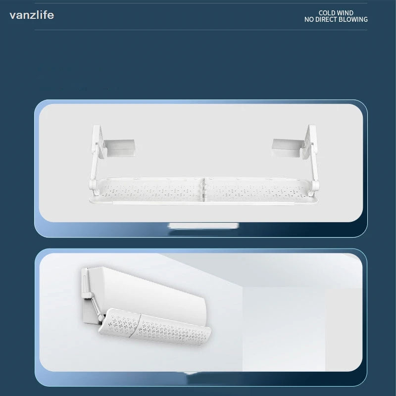 vanzlife Air conditioner wind shield anti direct blowing outlet wind shield hood air conditioning baffle wall mounted universal