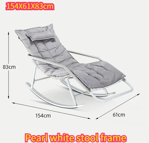 Recliner Living Room Rocking Chair Adult Can Sleep Balcony Indoor Lazy Comfortable Sofa Lunch Break Leisure Chair Rattan