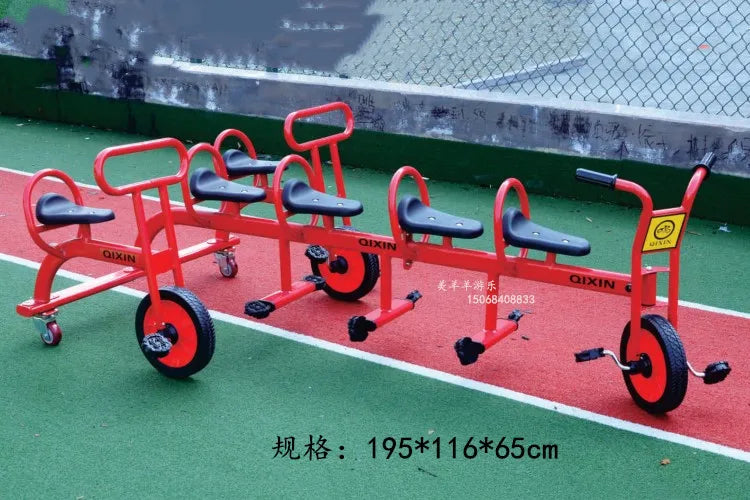 Tricycles, children's two person bicycles, outdoor twin bicycles, three person bicycles, multiple person rotating carts