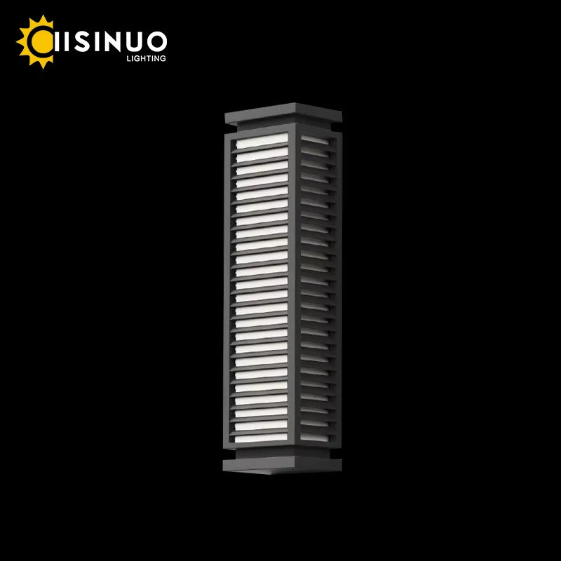 Outdoor Stainless Steel Wall Lights LED Cubical Black Lighting Fixture Waterproof Anti-Rust Sconces Luminaire for Garage Pathway
