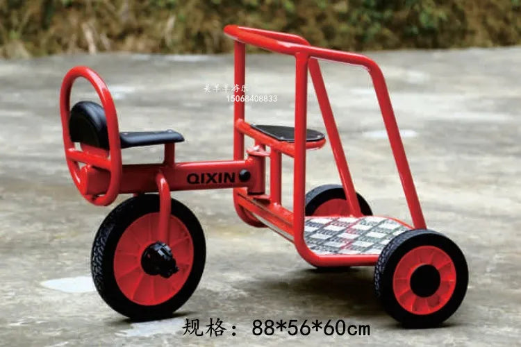 Tricycles, children's two person bicycles, outdoor twin bicycles, three person bicycles, multiple person rotating carts